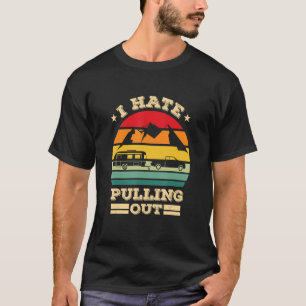 T-shirt Camping Je Déteste Sortir Camper Rv Voiture Vintag