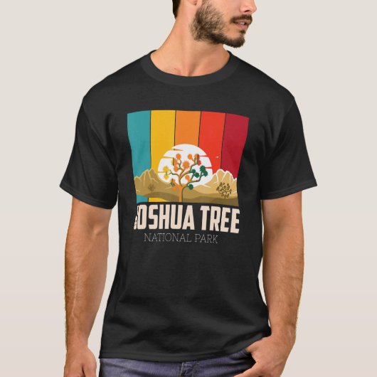 T-shirt Camping Joshua Tree California Desert National Par (Devant)