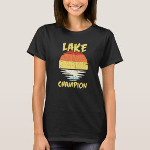 T-shirt Camping Lake Champlain Fisherman Wilderness Natu