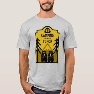 T-shirt Camping Le fleuve Yukon Canada