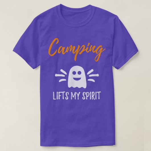 T-shirt Camping Lifts My Spirit Funny Campers Halloween G (Design devant)