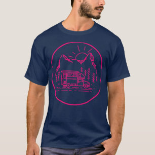 T-shirt Camping Maman Femme RV Campervan Logo