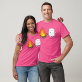 T-shirt Camping Marshmallow Camping Campfire Cute Marshmal (Unisexe)