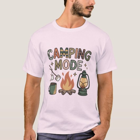 T-shirt Camping Mode  (Devant)