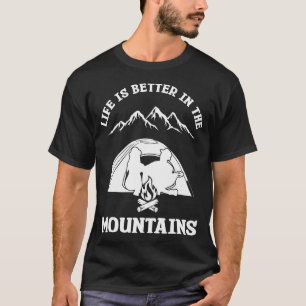 T-shirt Camping Montagnes Faune Nature Aventures