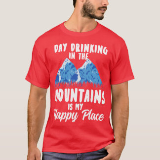 T-shirt Camping Montagnes Pun