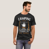 T-shirt Camping More Less Worry friends (Devant entier)
