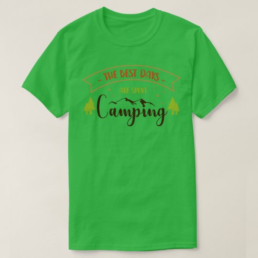 T-shirt Camping motivant (Design devant)