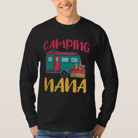 T-shirt Camping Nana Glamping Glamp Camp (Devant)
