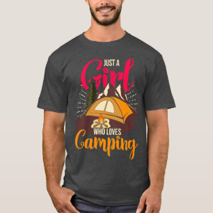 T-shirt Camping Nature Camping Femmes Camper Girls Camping