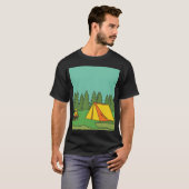 T-shirt Camping Nature Vintage family (Devant entier)