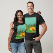 T-shirt Camping Nature Vintage family (Unisexe)