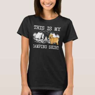T-shirt Camping Norwich Terrier Chien Voici Mon Camping