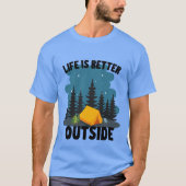 T-shirt Camping Outdoor Lover (Devant)