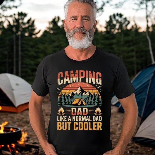 T-shirt Camping papa comme un papa normal mais un Glacière