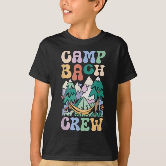 T-shirt Camping Party de Mariée Camp Bachelorette Camp Bac (Devant)