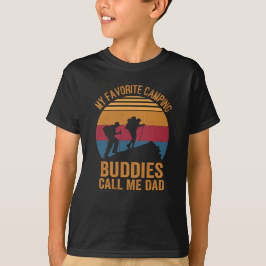 T-shirt camping père et fils (Devant)