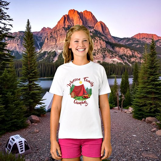 T-shirt Camping personnalisé