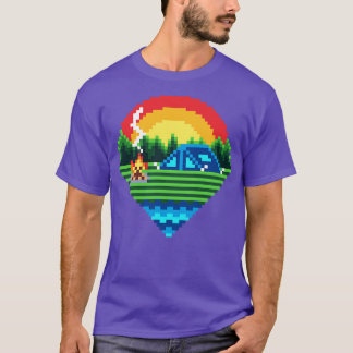 T-shirt Camping Pixel