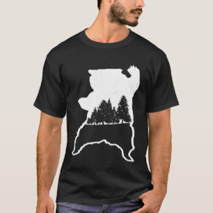 T-shirt Camping Pour Camper Hommes Femmes Enfants Agitant