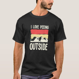 T-shirt Camping Pun I Love Peeing Extérieur Camper Accesso