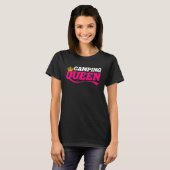 T-shirt Camping Queen Caravan Motorhome Femmes Camper Camp (Devant entier)