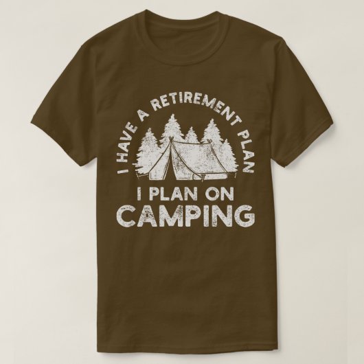 T-shirt Camping Randonnée Scouting Retraite (Design devant)