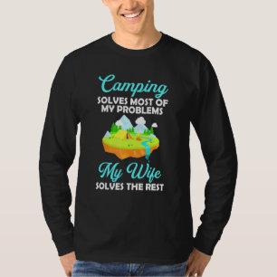 T-shirt Camping Résoudre La Plupart De Mes Problèmes Campi