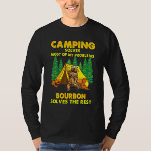 T-shirt Camping Résout La Plupart De Mes Problèmes Ours Dr