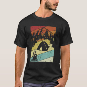 T-shirt Camping Rétro Glamping Backpacking Camp Camping