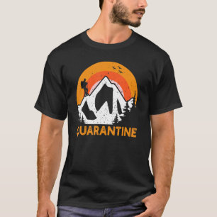 T-shirt Camping S Self Isolation Quarantaine Randonnée