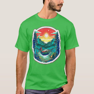 T-shirt Camping Sérénité fille