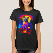 T-shirt Camping Siamese Cat (Devant)