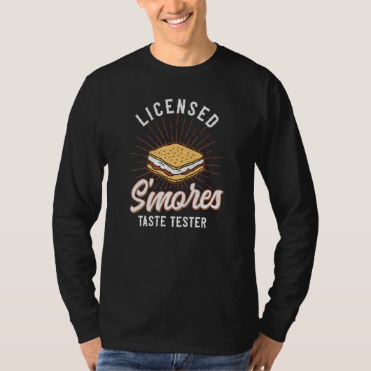 T-shirt Camping Smores autorisé Taste Tester Camping Mars (Devant)