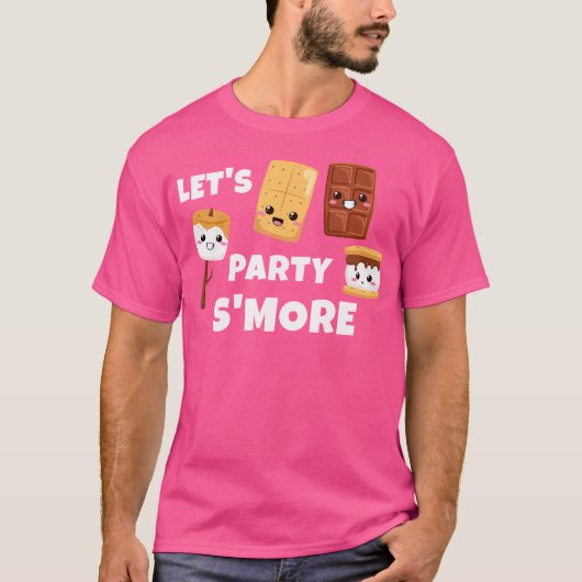T-shirt Camping S'Mores Marshmallows - Kawaii - Part (Devant)