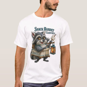 T-shirt Camping Snack Bandit Drôle Raton laveur Camping