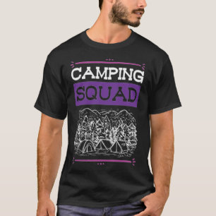 T-shirt Camping Squad africa drôle