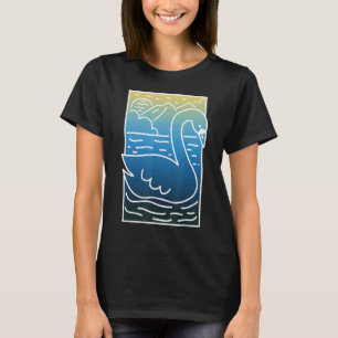 T-shirt Camping Swan Retour À La Nature Extérieur