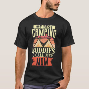 T-shirt Camping Tente Extérieure Mon Meilleur Camping Budd