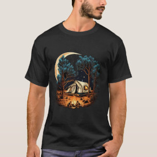 T-shirt Camping Tente Moon Camper Camper 2