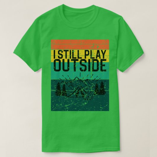 T-shirt Camping Tente Retro (Design devant)