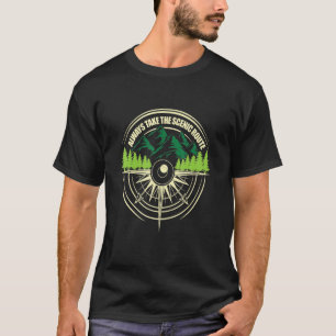 T-shirt Camping Toujours Prendre La Route Pittoresque Aven