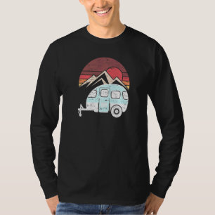 T-shirt Camping Trailer Camper Van Randonnée Sunny Hiker