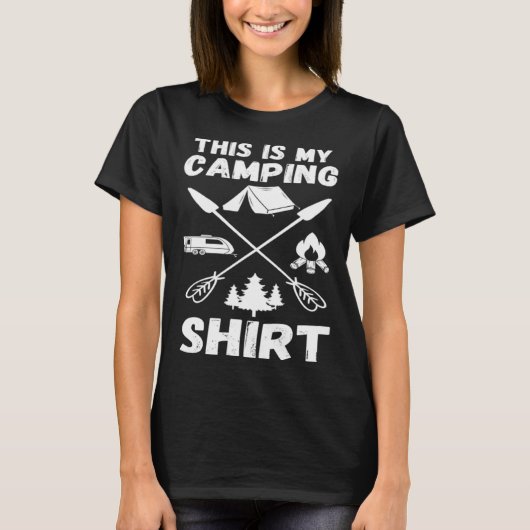 T-shirt Camping Trailer Dies ist mein Camping   Camper Va (Devant)