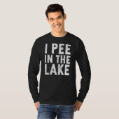 T-shirt Camping Vacances Stuff I Pee Dans Le Lac (Devant entier)