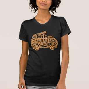 T-shirt Camping Van Life amusant Citation Inspirationnelle