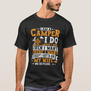 T-shirt Camping Vêtements Camper Voyage extérieur pour hom