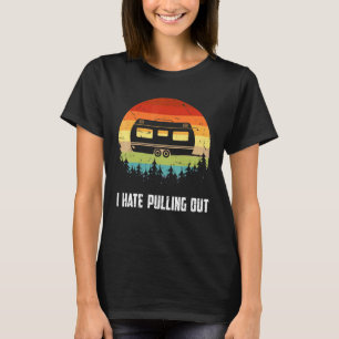 T-shirt Camping vintage Je Déteste Sortir Retro Travel Tr