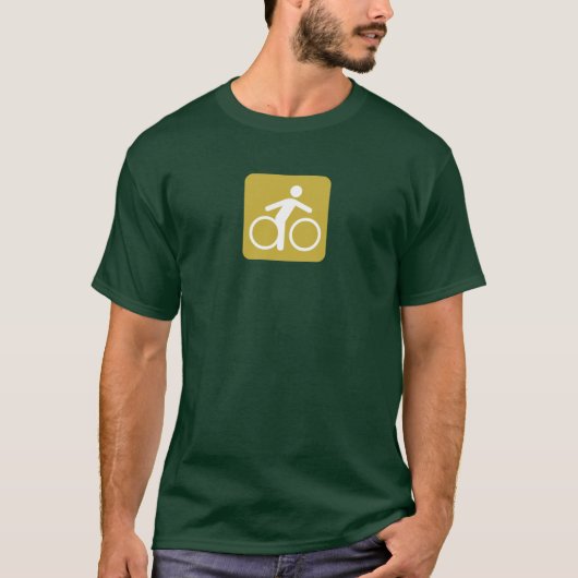 T-shirt Campology : Faire du vélo (Devant)