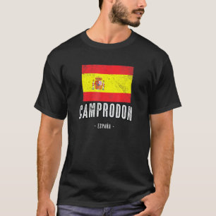 T-shirt Camprodon Espagne Es Drapeau Ville Bandera Ropa